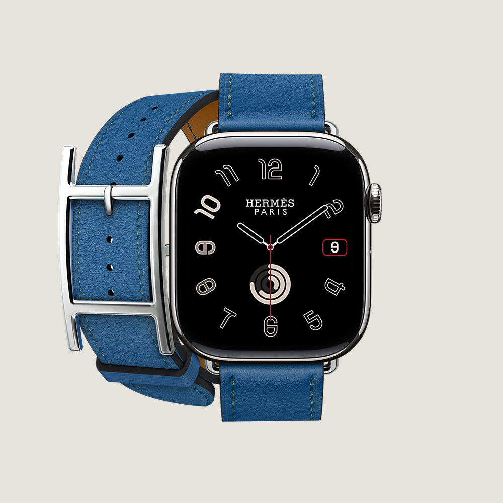 Band Apple Watch Hermès Double Tour 42 mm Hapi Attelage